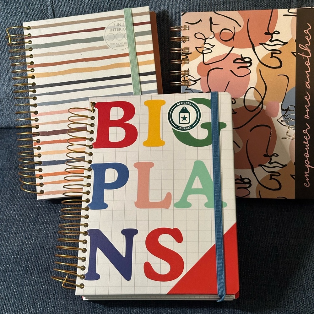 Set of 3 Chunky Spiral Notebooks